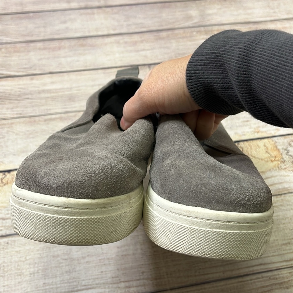 Circus by Sam Edelman Scotlyn Gray Suede Platform Slip On Shoes Size 7.5 - Picture 6 of 9